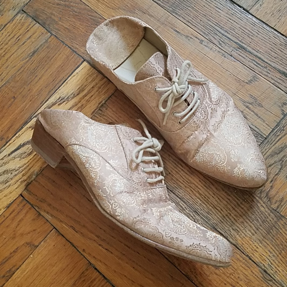 Haider Ackermann brocade brogue mules